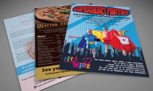 Promotional Marketing leaflets and Flyers